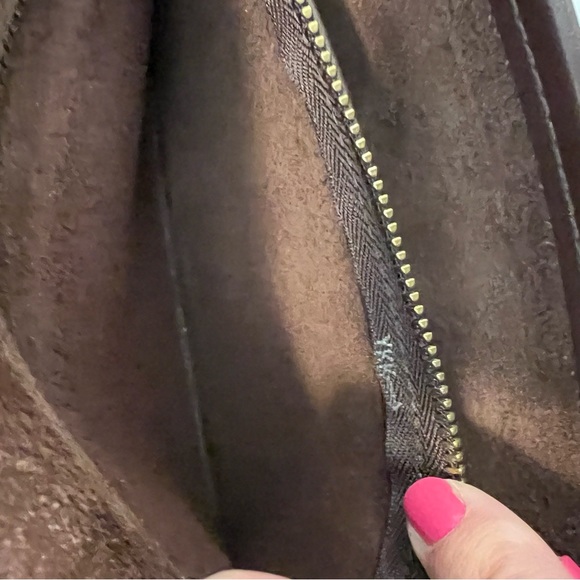 Vintage COACH 1999 Dinky Bag Purse Genuine Leather Dark Brown USA MADE - Picture 14 of 16